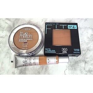 L'Oreal True Match C7 Powder & C7-8 Concealer & Maybelline Fit Me Powder *Read